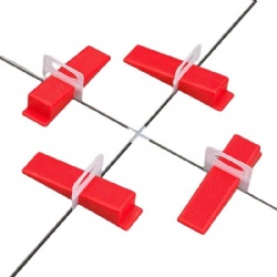 Tile leveling system clips